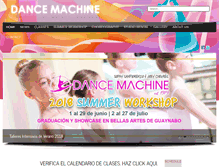 Tablet Screenshot of dancemachinepr.com